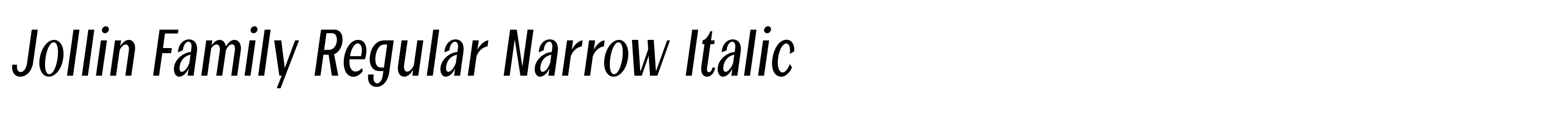 Jollin Family Regular Narrow Italic